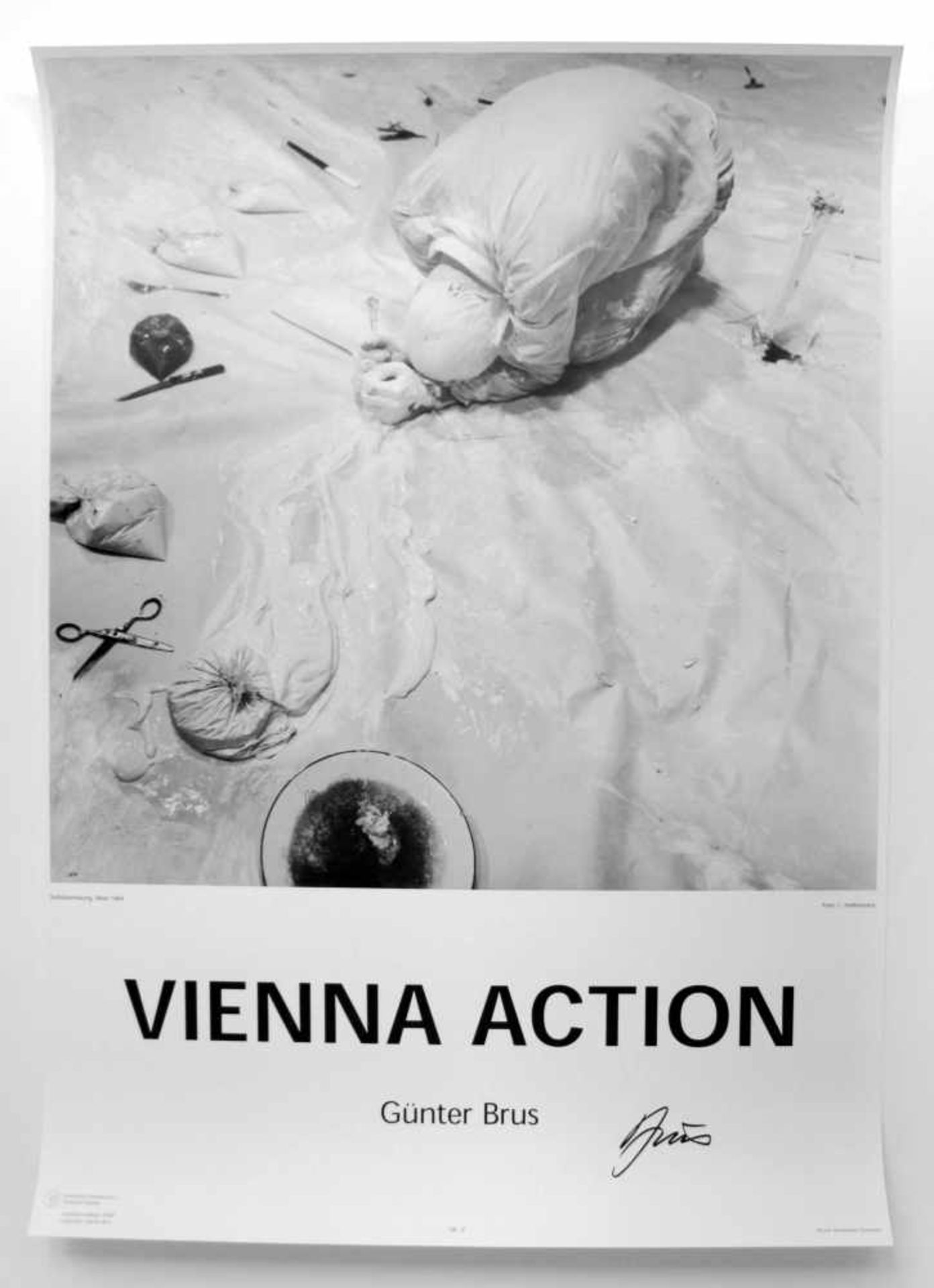 Günter Brus(geb. 1938)"Vienna Action"_Plakatdruck; 10 Stk. Limitierte Auflage von - Bild 11 aus 12