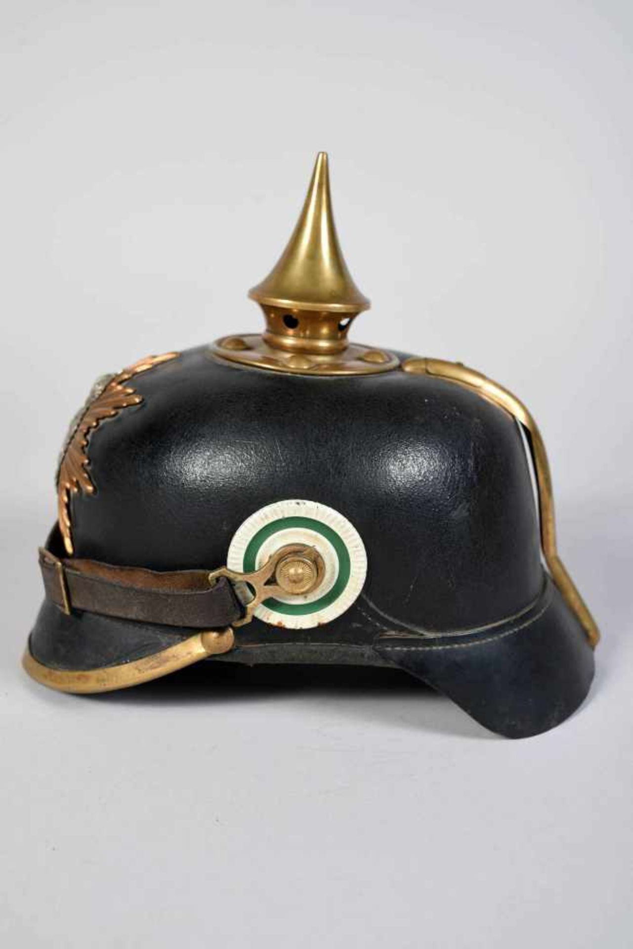 Saxe. Casque à pointe de troupe mod 95 - Bild 2 aus 5