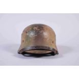 Casque Allemand Modèle 35 armée de Terre (HEER). Fabriquant ET 62-284. Peinture Feldgrau recouvert