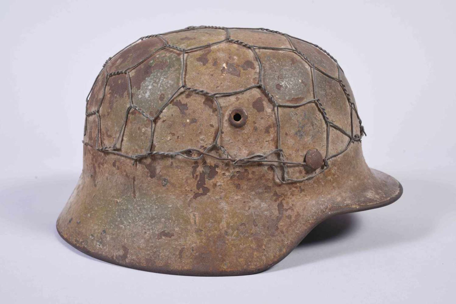 Casque Allemand Modèle 35 armée de Terre (HEER). Fabriquant ET64- 478. Peinture Feldgrau - Bild 4 aus 8