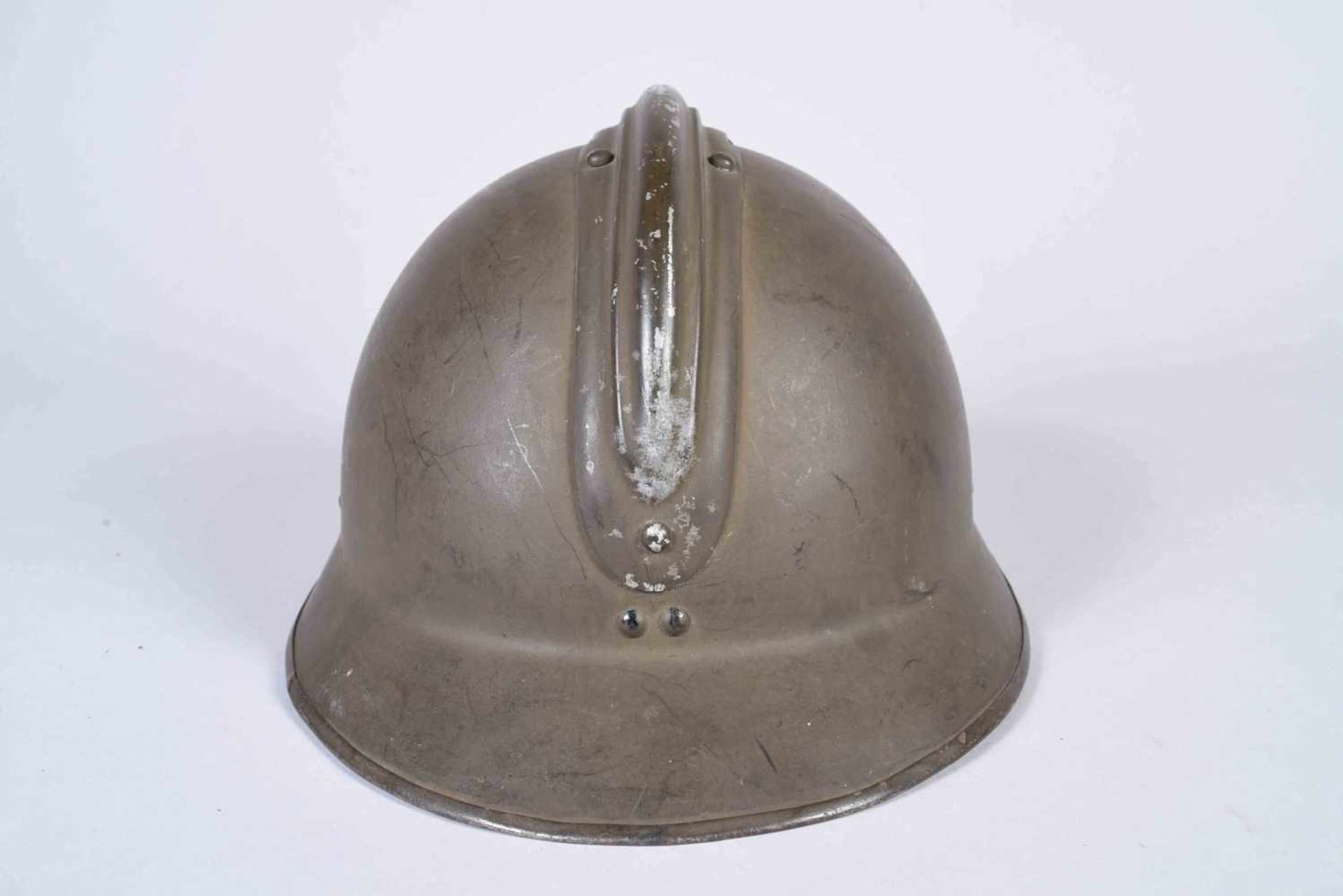 Casque Adrian modèle 26. Attribut d’Artillerie modèle 15. Fabricant DUNOIS-VINCENNES. Peinture d’ - Bild 3 aus 5