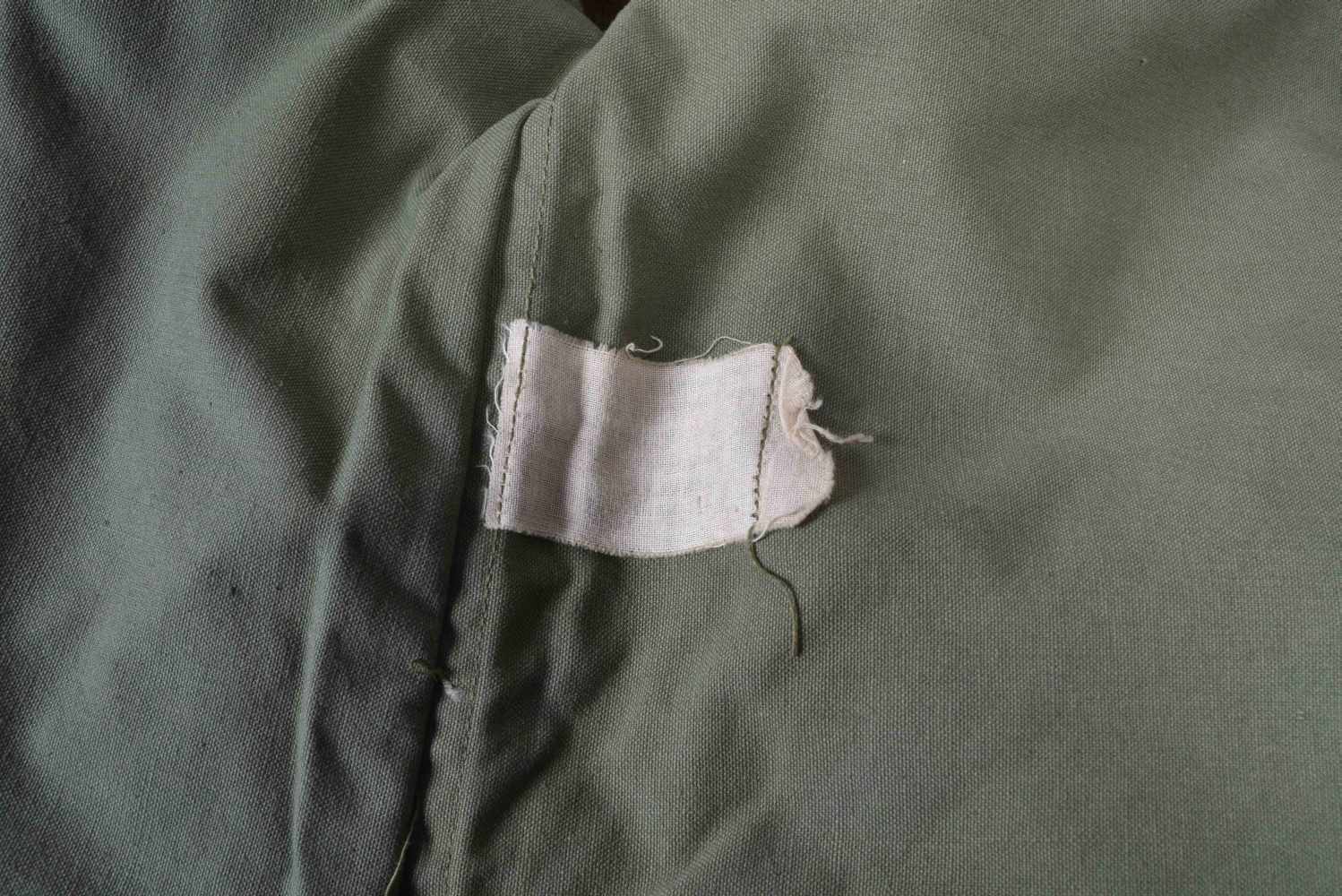 US - Veste Mackinaw américaine en forte toile verdâtre avec doublure et col en drap de laine kaki. - Image 6 of 6