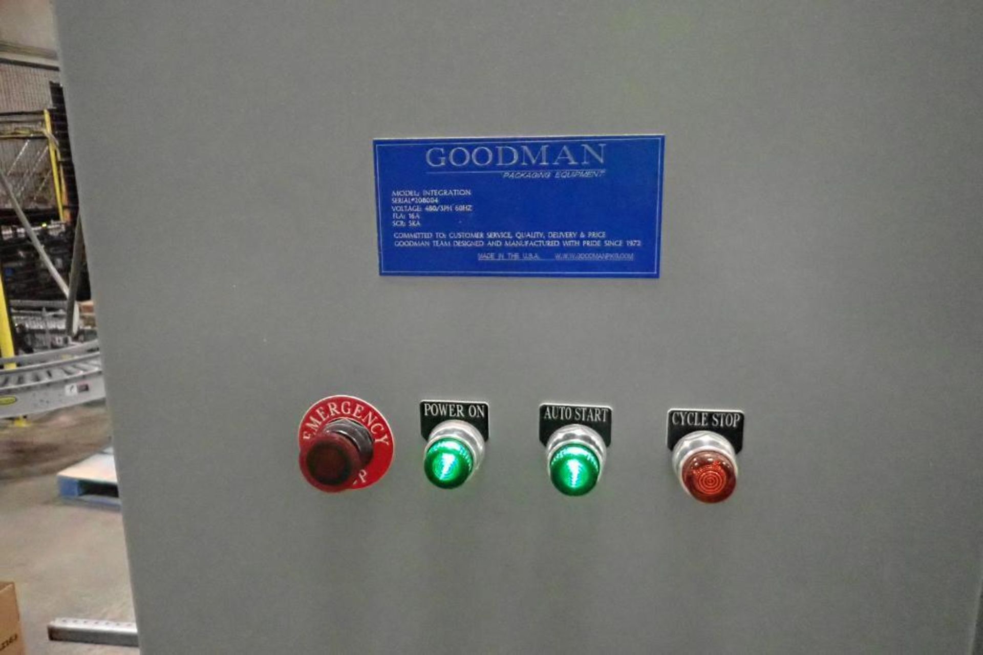 Goodman case conveyor control panel - Image 4 of 9