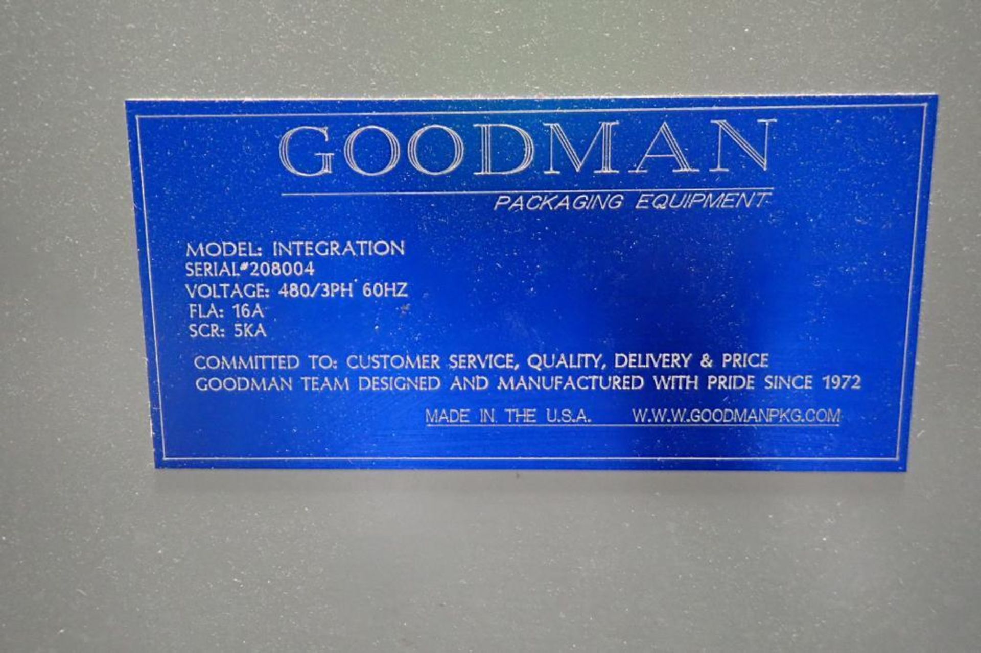 Goodman case conveyor control panel - Image 5 of 9