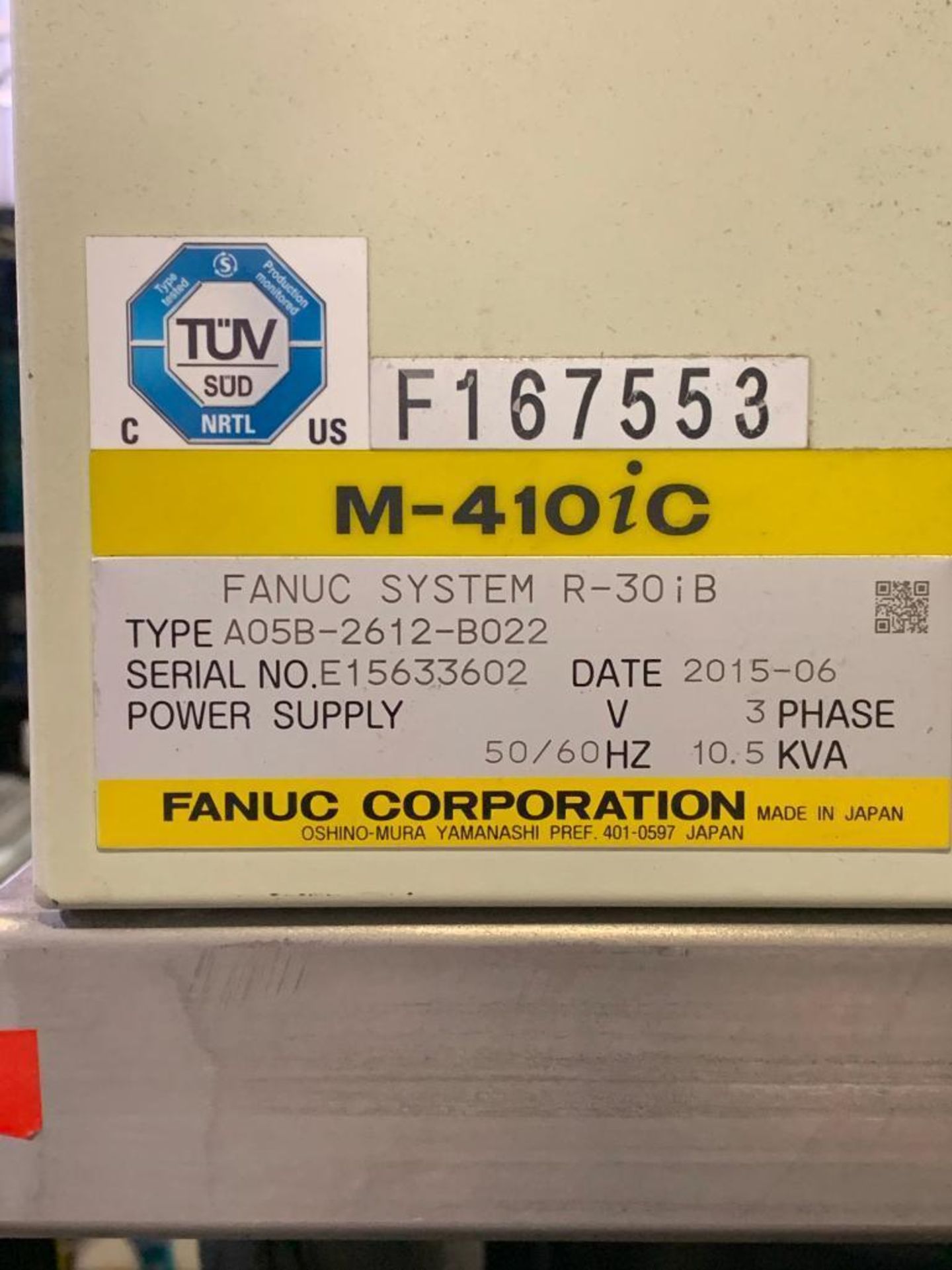 2015 Fanuc palletizing robot model M-410iC/185 - Image 19 of 19