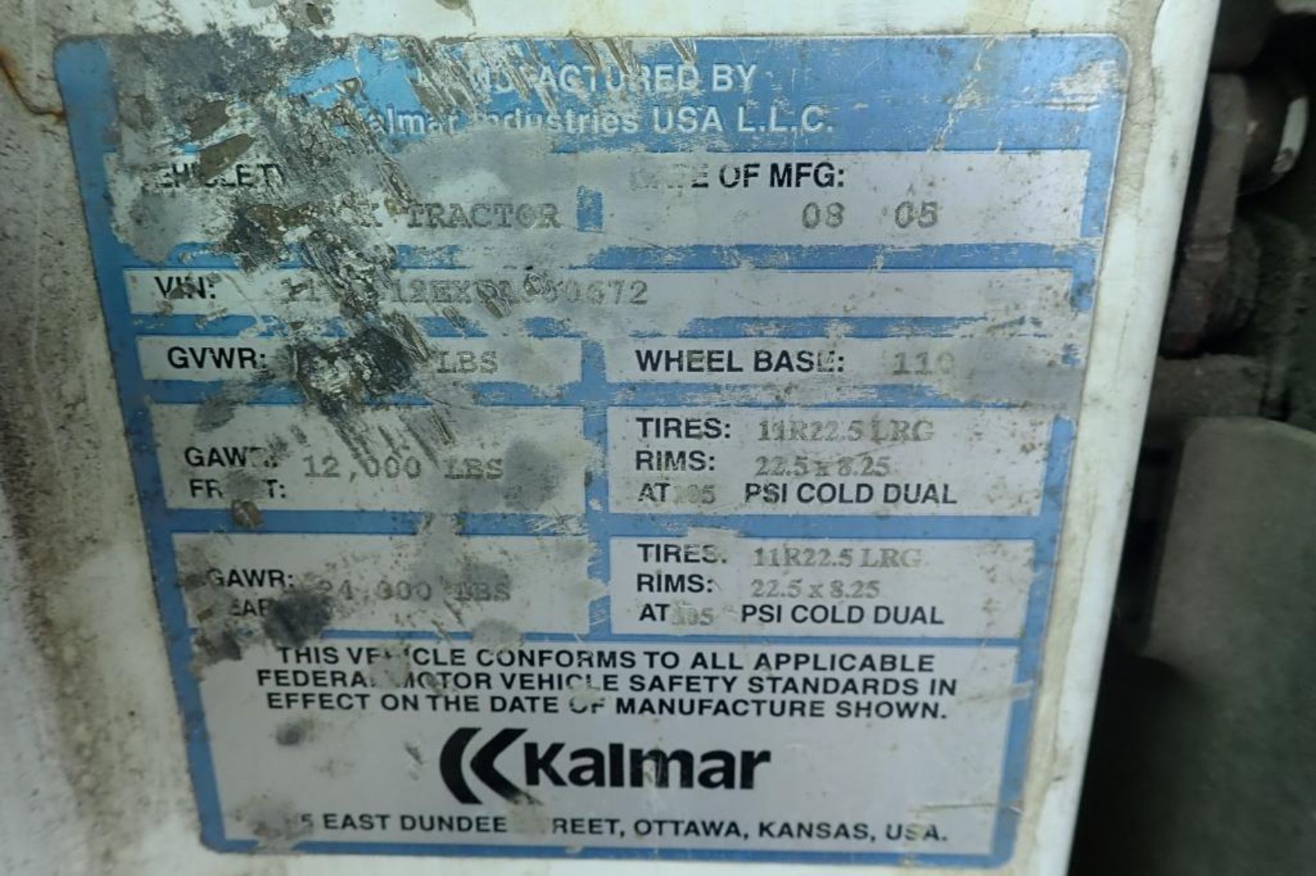 2005 Kalmar yard tractor, Model Truck Tractor, - Image 15 of 15