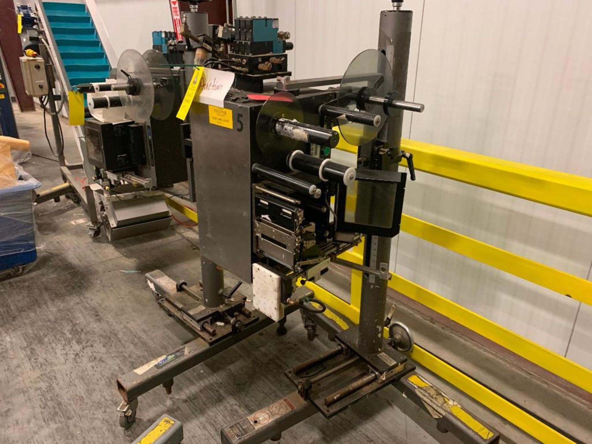 CTM box labeler on stand
