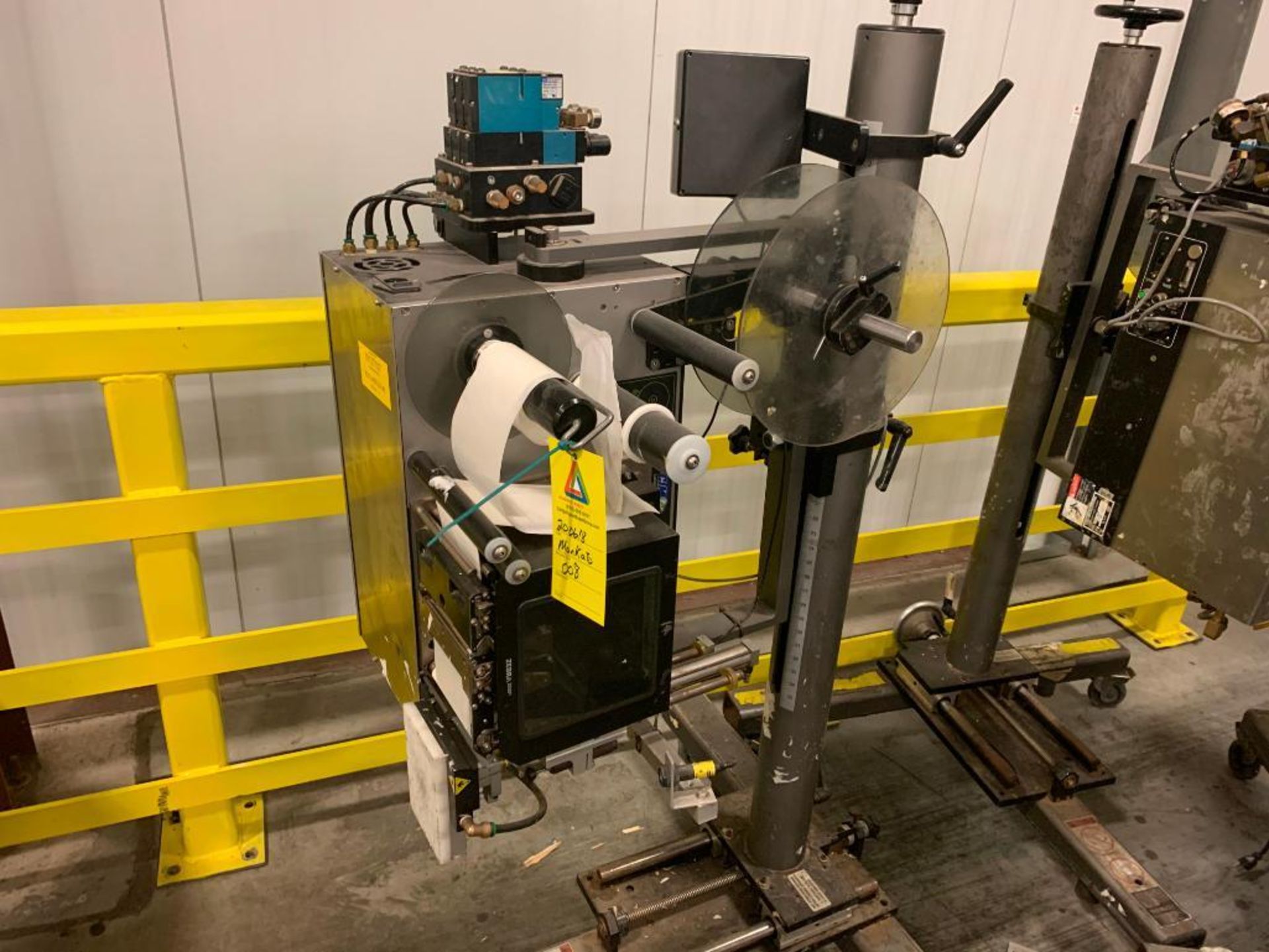 CTM box labeler on stand