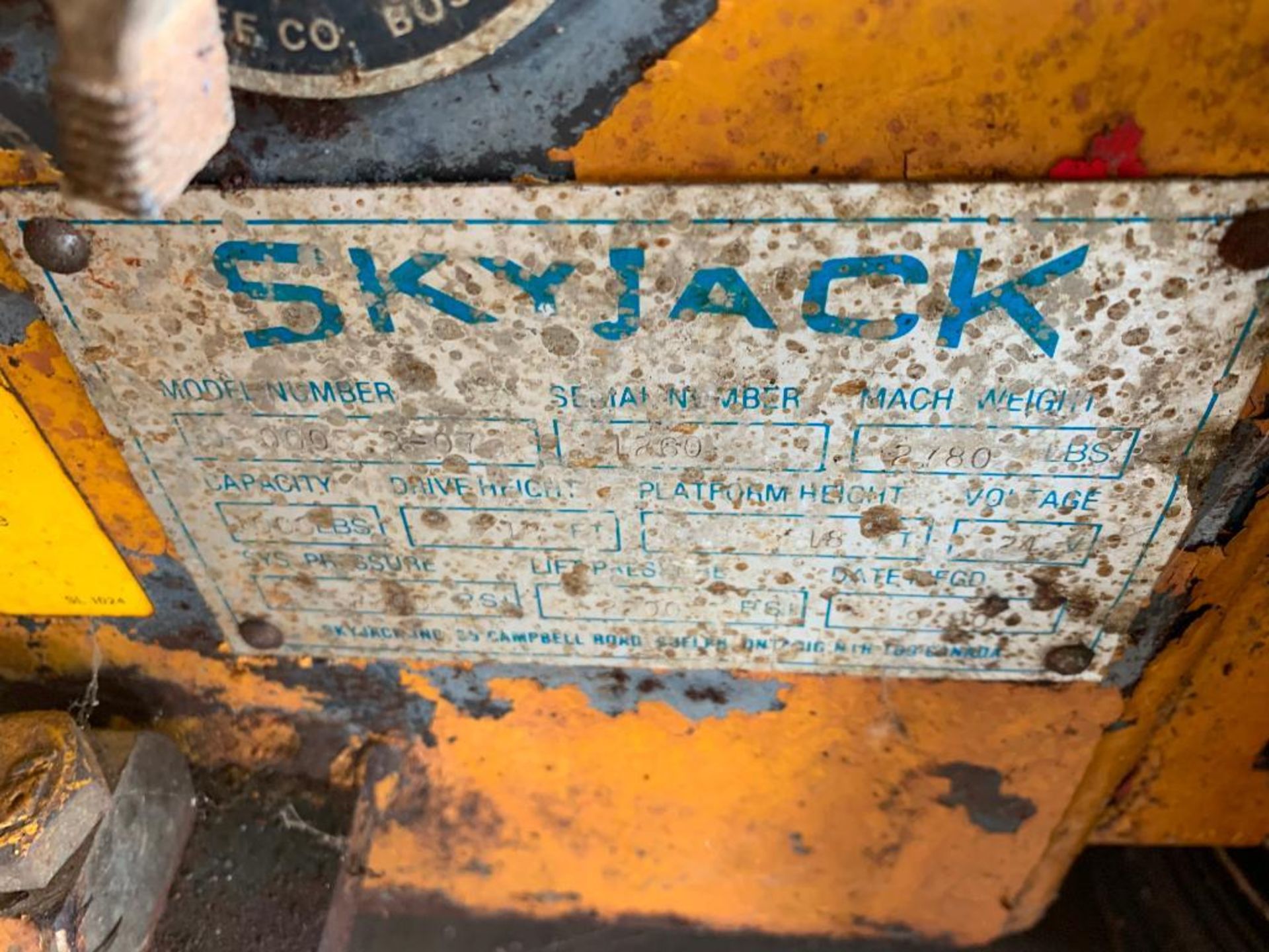 SkyJack Scissors Lift, Model 0005.3-07 - Image 6 of 10