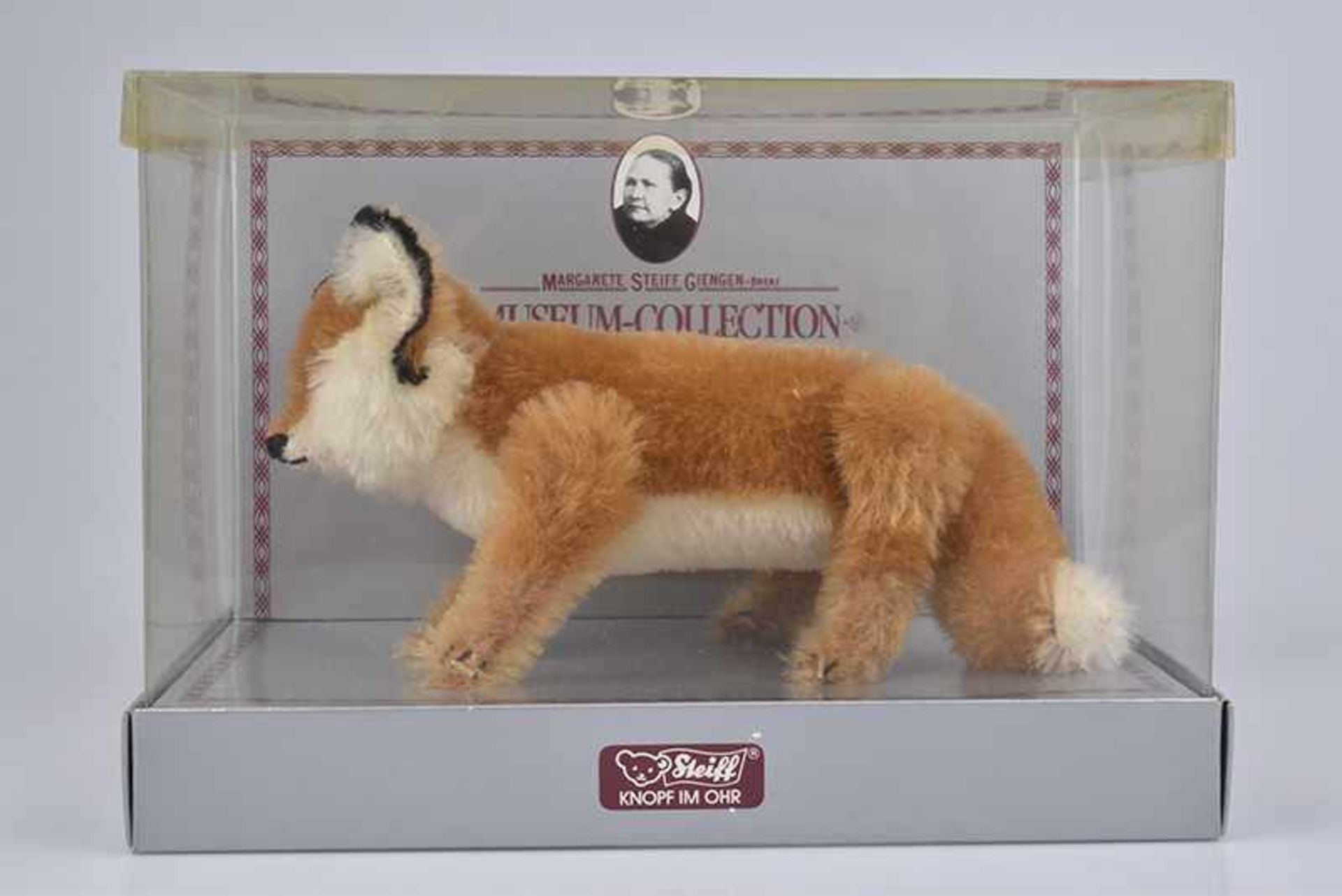 STEIFF " Fuchs 1910" Replica Museum-Collection, limitierte Auflage, Knopf, Nr. 0093/ 12, Mohair