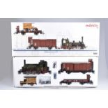 MÄRKLIN Zugset 5501, S1 neu, Tenderlok T3, wechselnde Stirnbeleuchtung, ff, Gedeckter Güterwagen mit