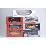 REVELL/ MIRA/ WELLY u.a. 7 Modellautos, Metall, Kunststoffteile, M 1:18, 1940 Ford Deuxe Coupe,