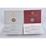 Zwei Gedenkmünzen, jeweils 2 EURO-Münze, 2006, 2. Pontifikatsjahr von Benedikt XVI und 2007 4.