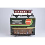 MÄRKLIN 2 Museumswagen 1988 und 1990, S1 neu, Personenwagen, Buffetwagen, 'Staufen Bräu' und