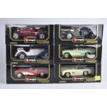 BURAGO 6 Modellautos, Metall, Kunststoffteile, M 1:18, Mercedes Benz 500K Roadster (1936), Chevrolet
