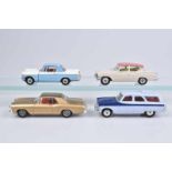 CORGI TOYS 4 Modellautos, Made in Gt. Britain, Metall, M 1:43, Ford Consul Classic, Ford Zehyr