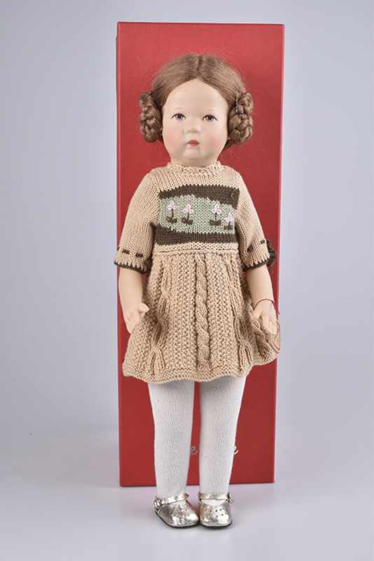 KÄTHE KRUSE Puppe "Charlotte", Puppe I, limitierte Auflage von 100 Stck., li Fuß gestempelt KK, re