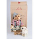 STEIFF Teddybär "Almhirte mit Hund", limitierte Auflage, mit Zertifikat 6/ 1500, KF, Nr. 671241,