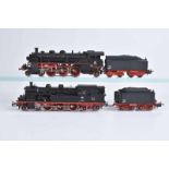 MÄRKLIN 2 Dampfloks, H0, 3L AC, 3106, BN 78 355 der DB, Stirnbeleuchtung, verharzt u. 3093, BN 18