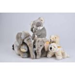 STEIFF 5 Kuscheltiere, KFS, 18 - 25 cm, Eisbär Arco Baby, Nr. 062797, Lommy Eisbär, Nr. 047152,