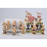 GOEBEL/ Hummel 12 Figuren, 2x 'Club Edition' + 2 Hasen aus Serie 'Schenken mit Freude - Hummel