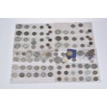 Konv. 120 Münzen, Silbermünzen, USA, Kanada, Großbritannien
