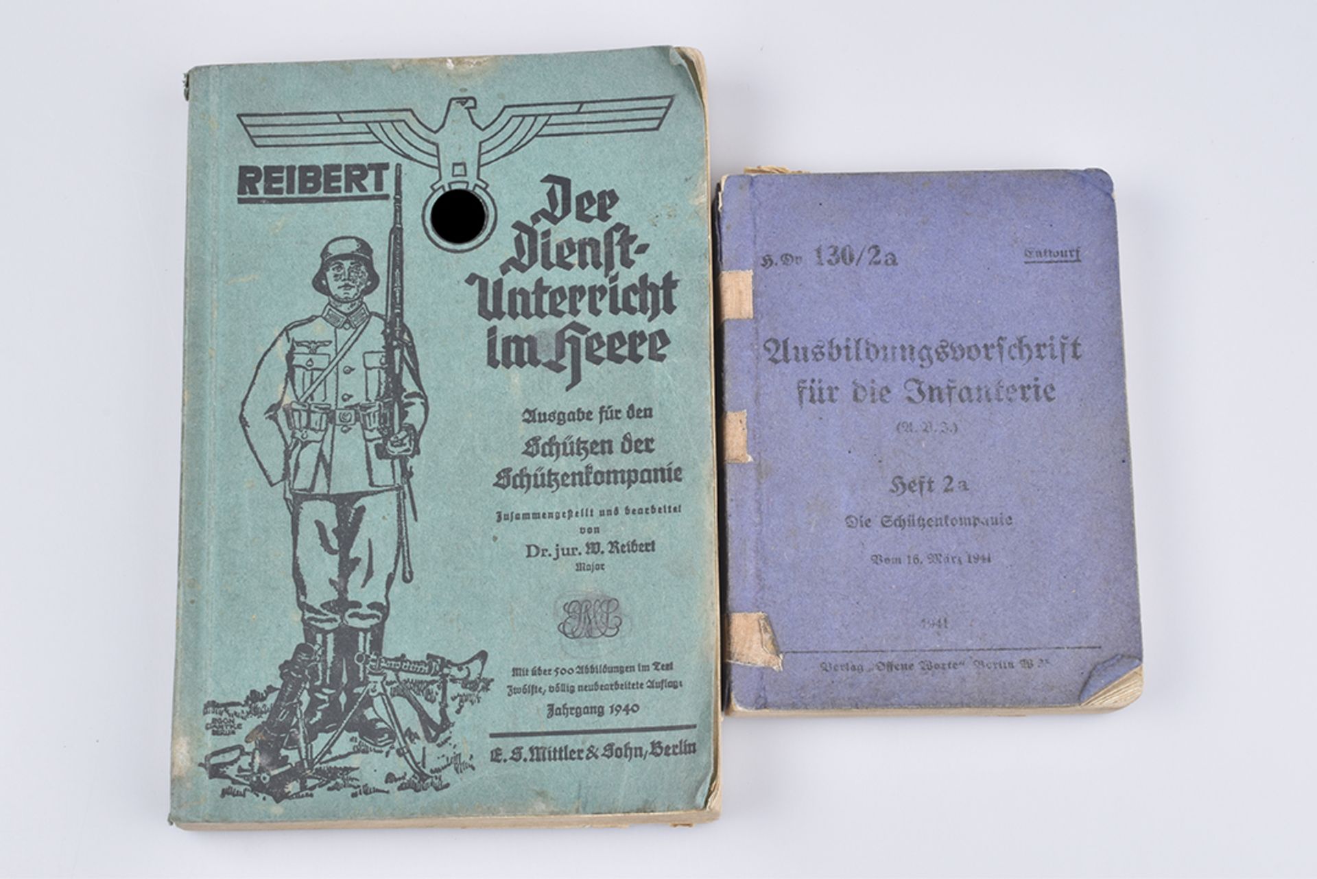 WK II Der Reibert 1940 und DV 130/2A Ausbildungsvorschrift für die Infanterie 1941