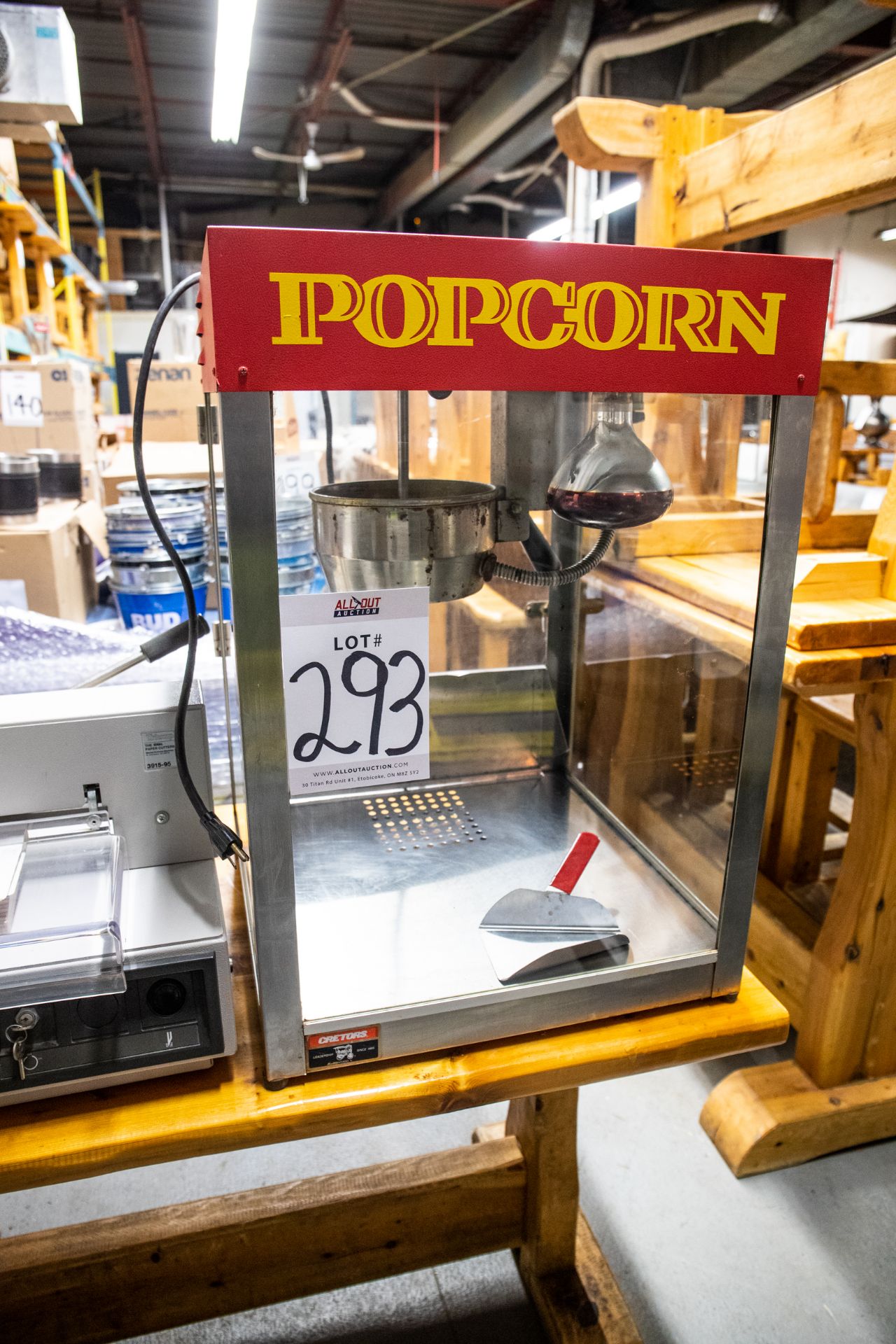 MOVIE STYLE COMMERCIAL POPCORN MAKER - TABLE TOP UNIT - Image 4 of 4