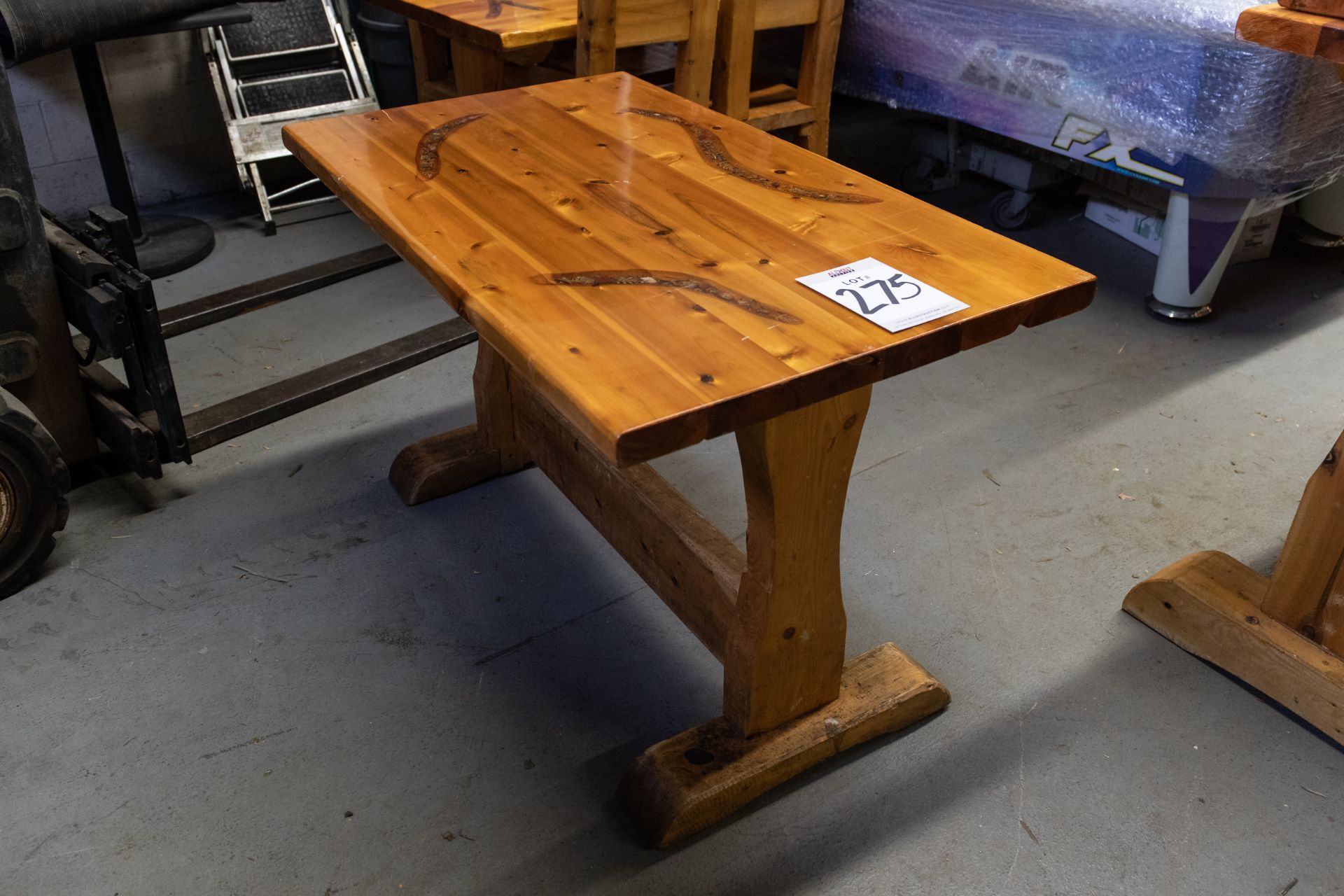 4' WHITE PINE DINING TABLE L-48" W-28" H-30"