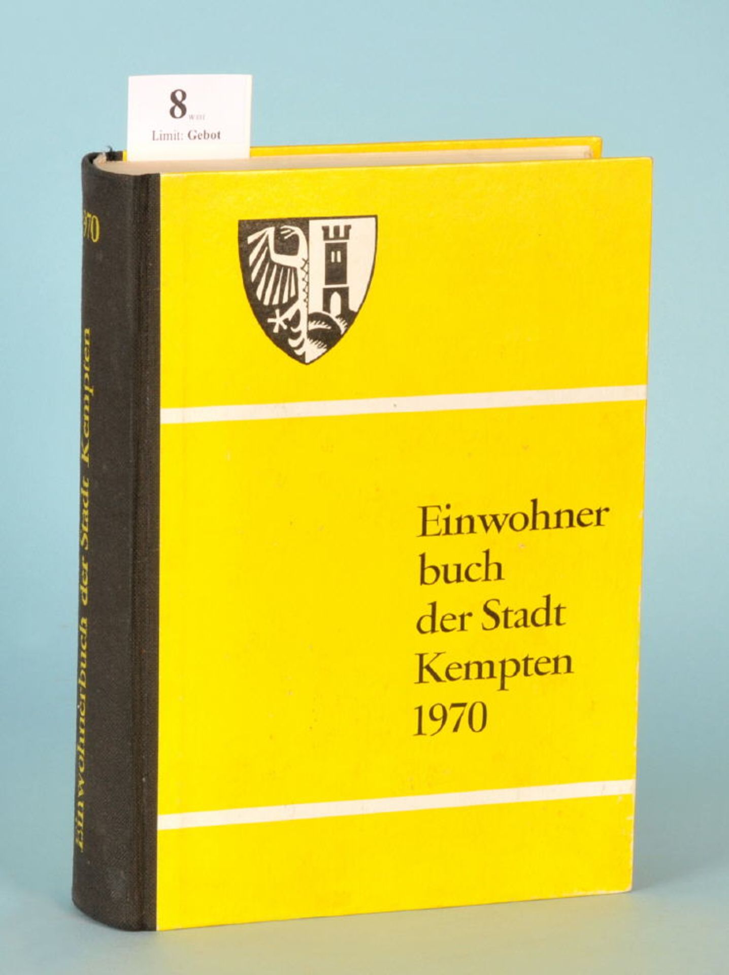 Einwohnerbuch der Stadt Kempten/Allgäu 1970641 S., Allgäuer Zeitungsvlg., Kempten, 1970, KtE/LnR,