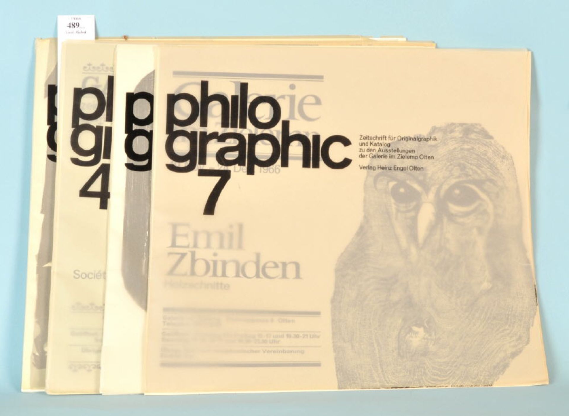 Philographic - Zeitschrift für Originalgraphik und Katalog zu..."...den Ausstellungen der Galerie im