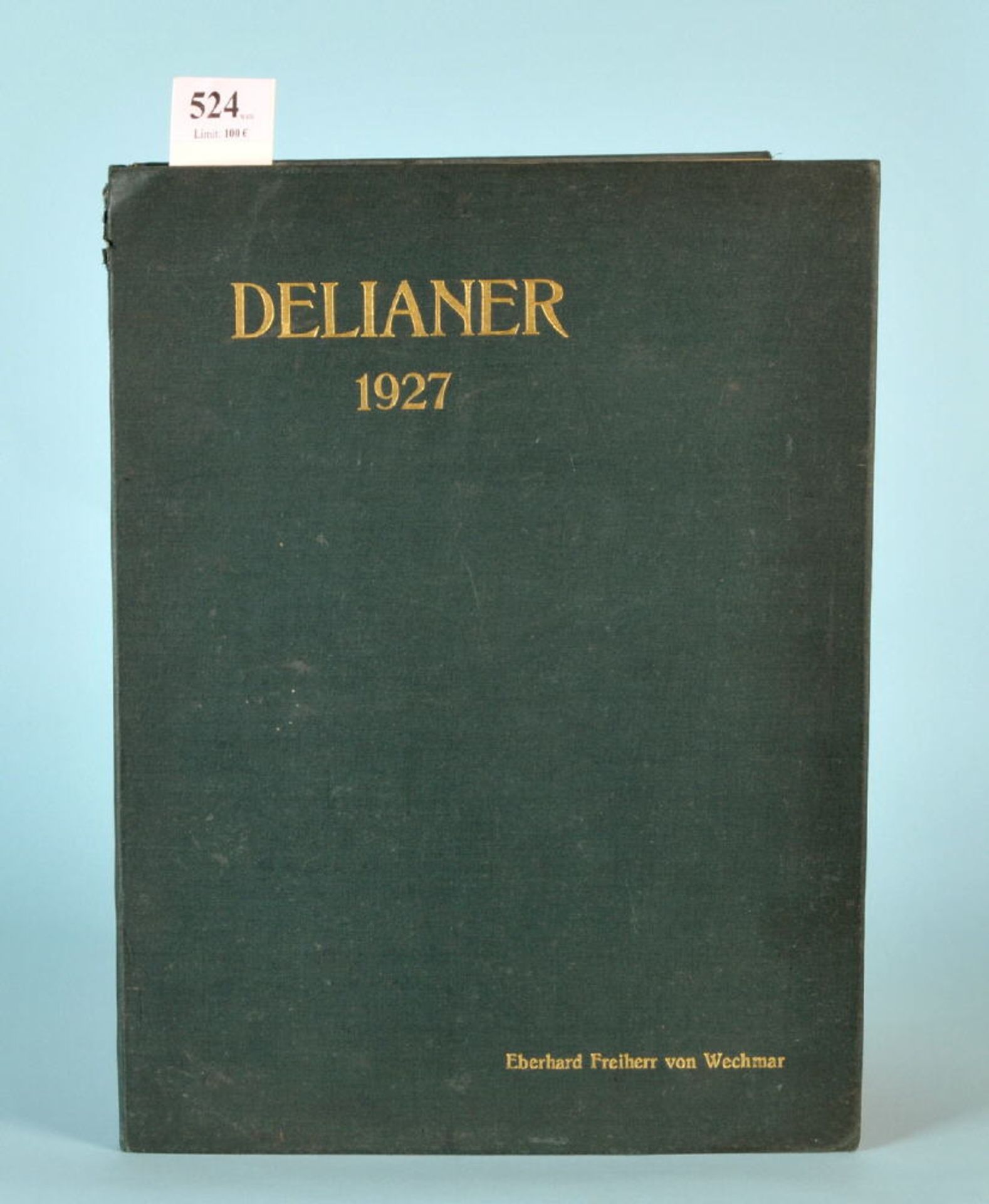 Wechmar, Eberhard Freiherr von "Delianer 1927"Mappe mit 20 Farbtafeln (+ eine aus 1928), o.Vlg.,