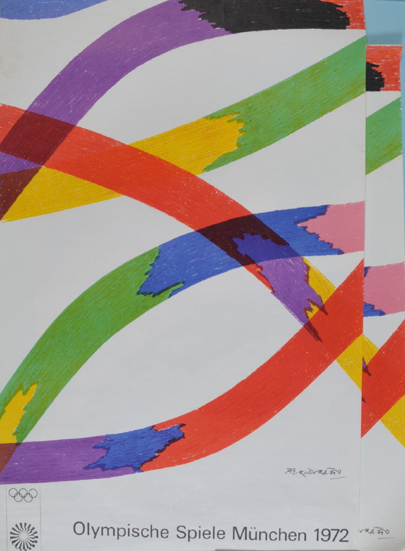 Dorado, Piero, Künstler des 20. Jh.Plakat, 101 x 64 cm, " Olympische Spiele München 1972 ", im Druck