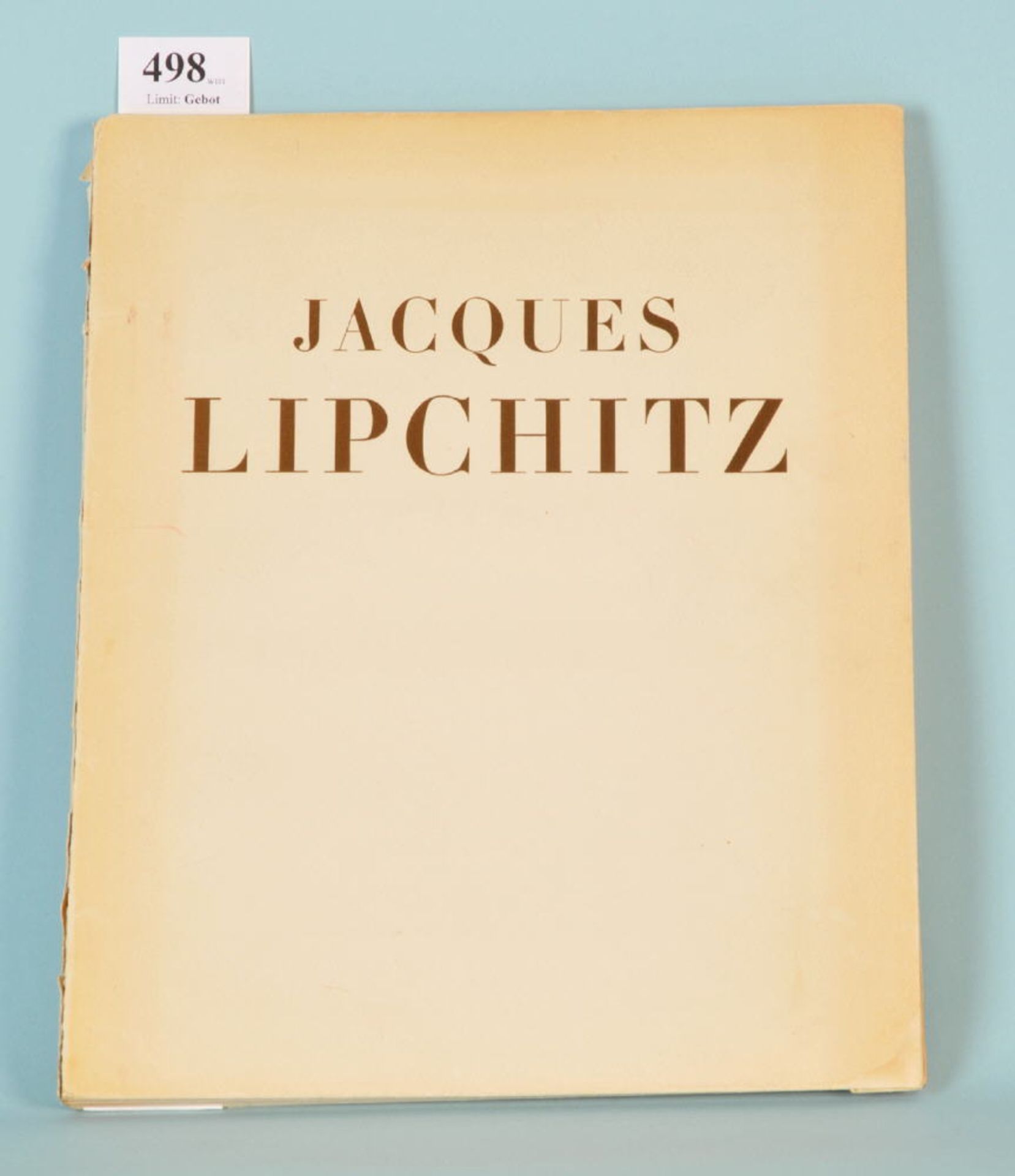 Raynal, Maurice "Jacques Lipchitz"französ. Sprache, zahlr. Bildtafeln, bei J. Bucher, Paris, 1947,