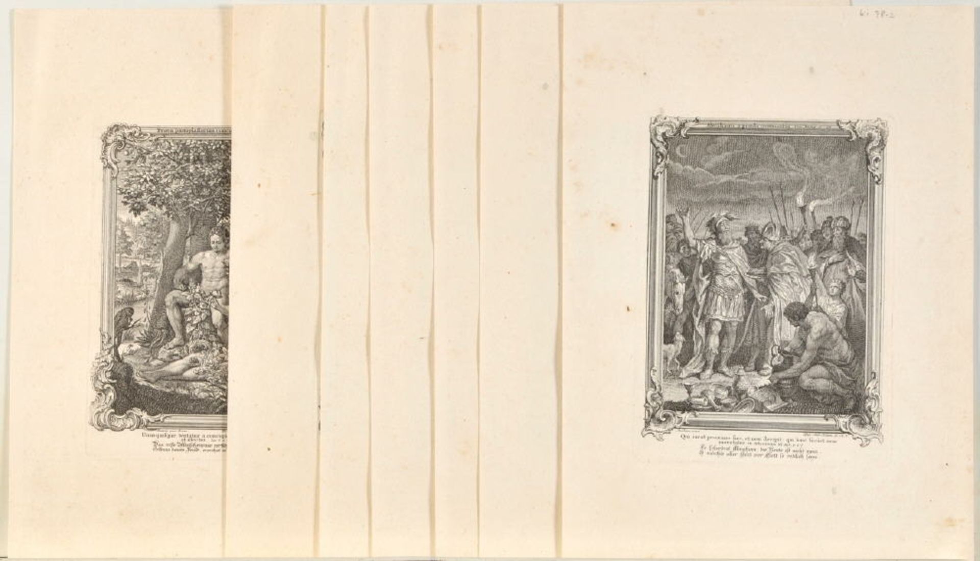 Kilian, Philipp Andreas, 1714 - 1759 Augsburg7 Kupferstiche, je ca. 18 x 13,5 cm, meist religiöse