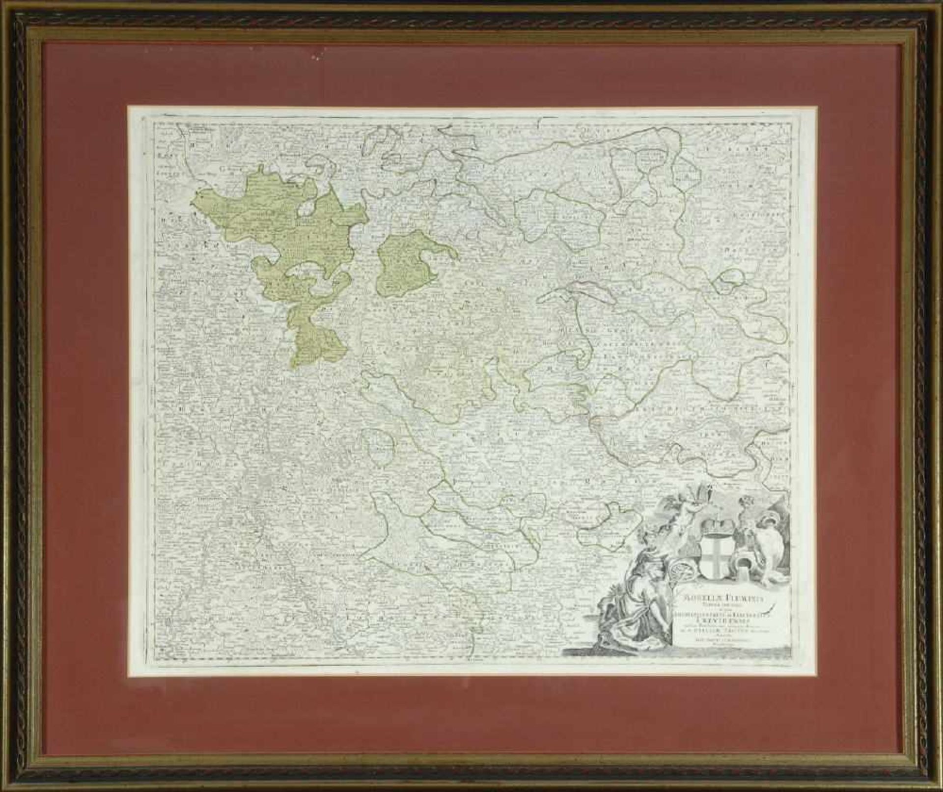 Landkarte "Mosellae Fluminus tabula specialis"