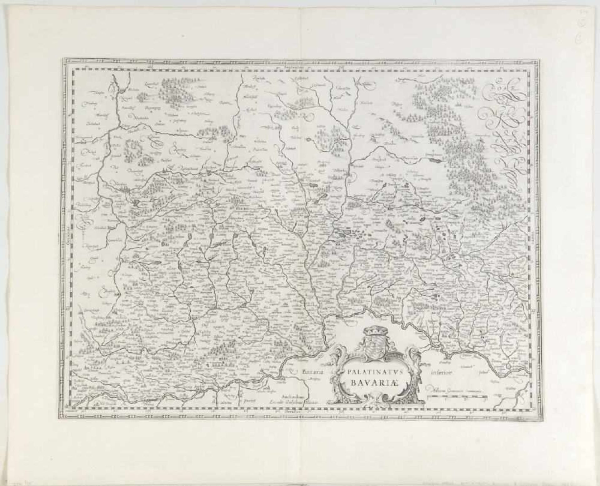 Landkarte "Palatinatus Bavariae"