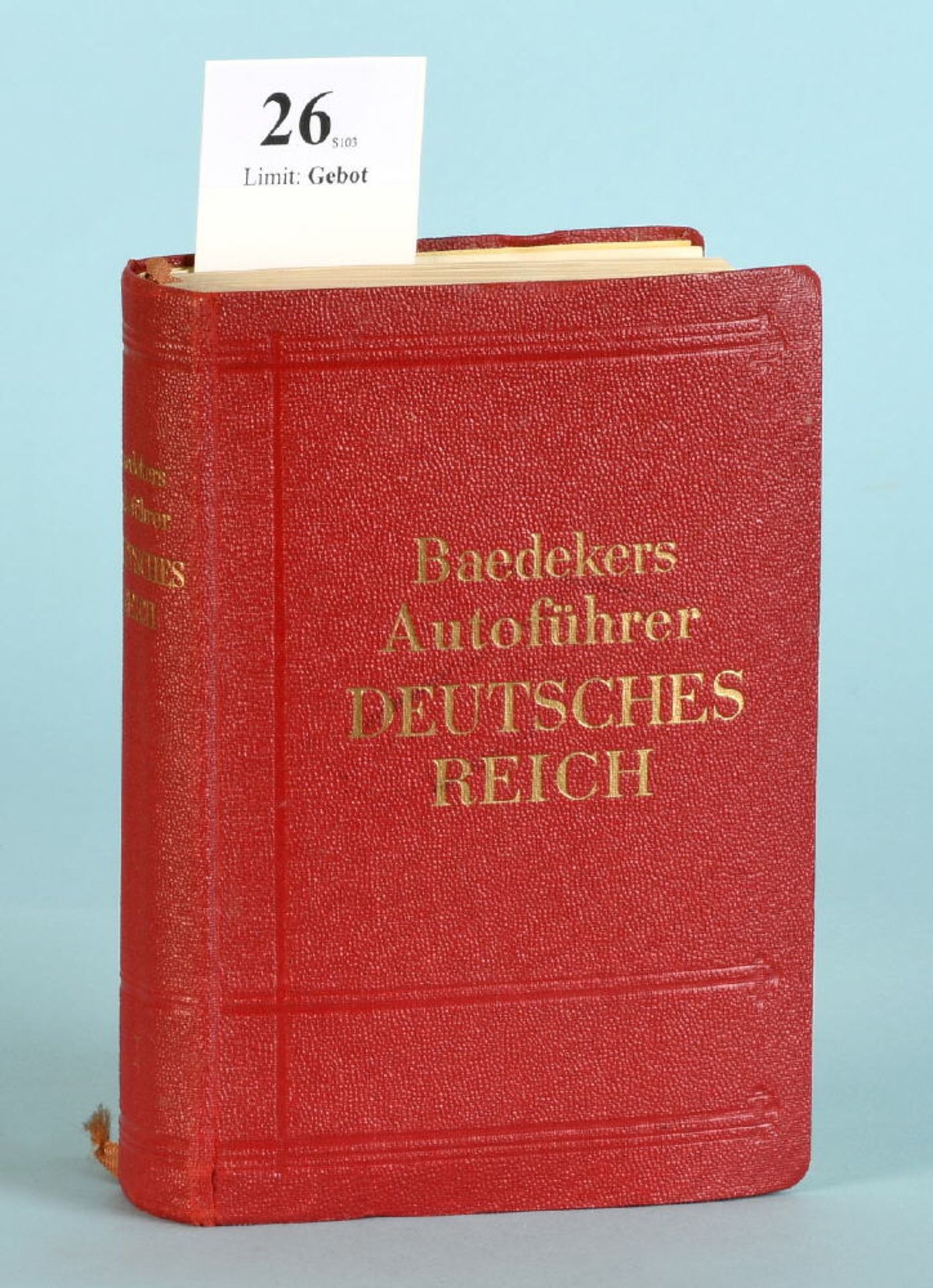 Baedekers Autoführer "Deutsches Reich (Grossdeutschland)"bearb. v. O. Steinheil, zahlr. Karten,