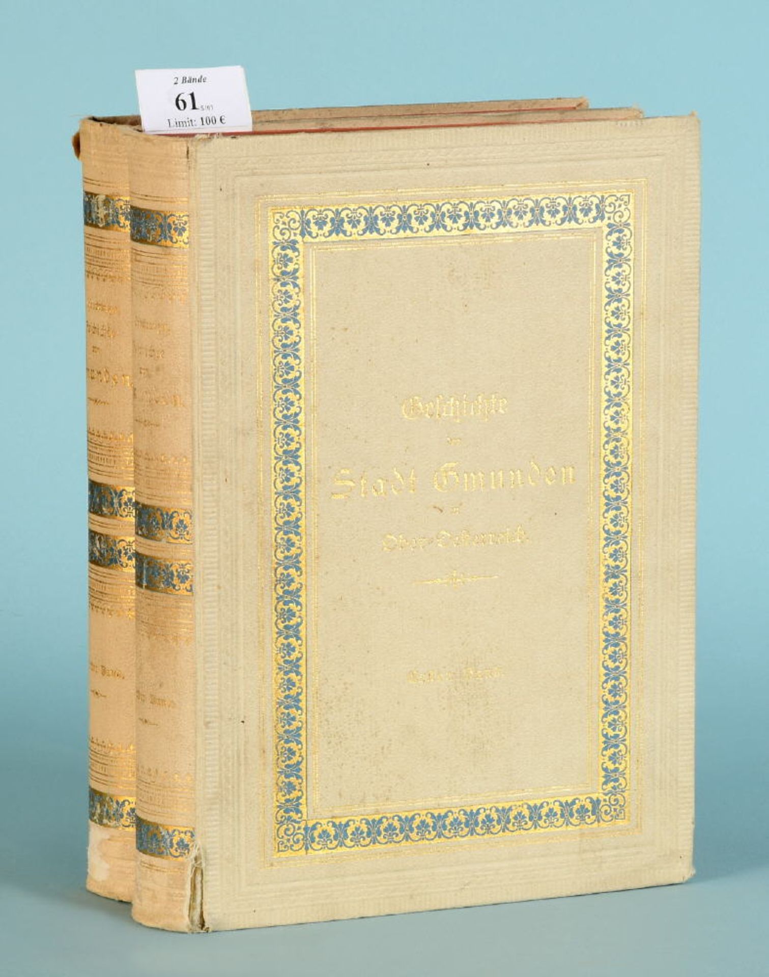 Krackowizer, Ferdinand "Geschichte der Stadt Gmunden in...""...Ober-Oesterreich", 2 Bände (Bände 1/