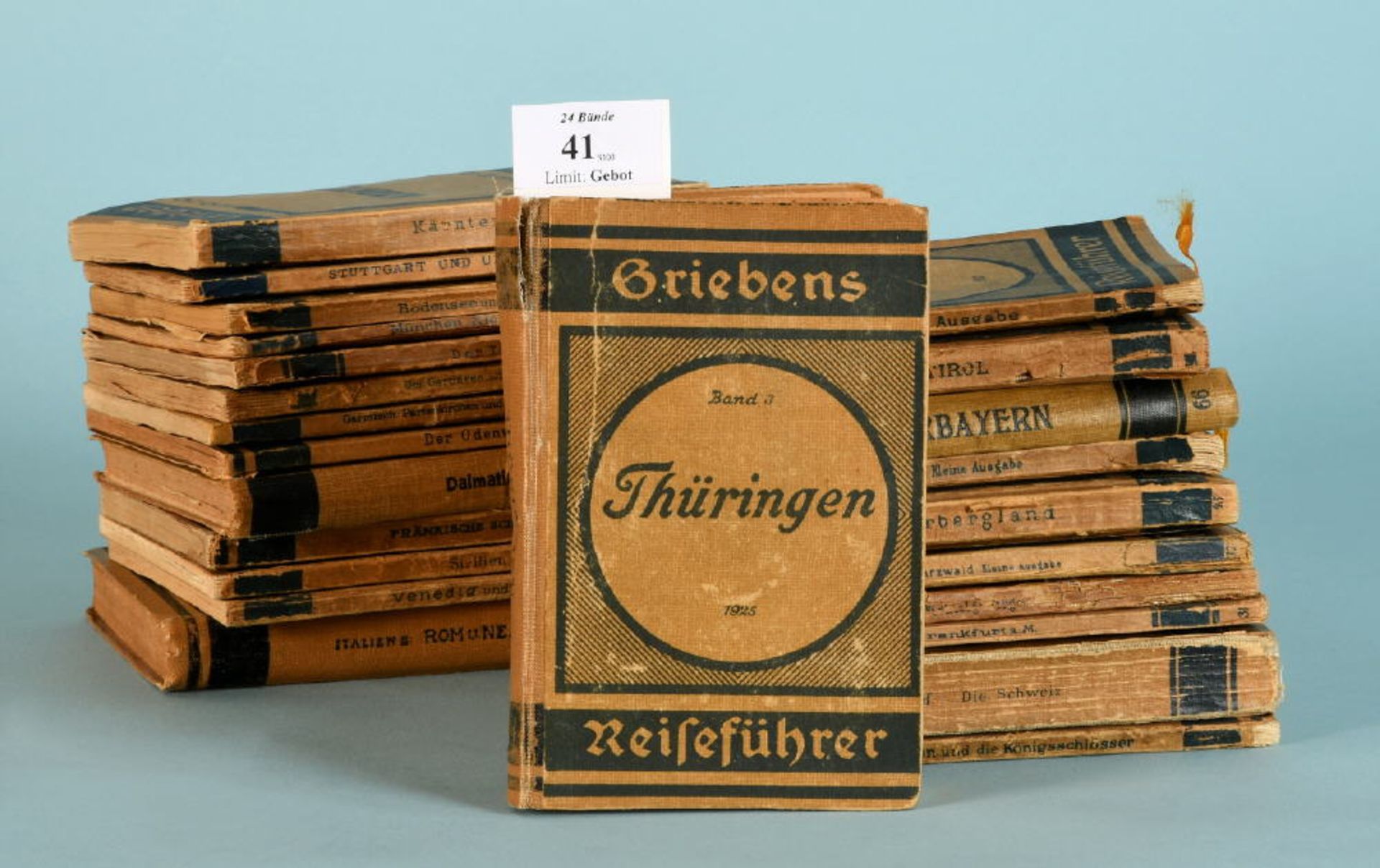 Grieben-Reiseführer, 24 StückNr. 3/19/23/31/35/37/45/60/66-68/80b/106/119/120/161/163/165167/171/