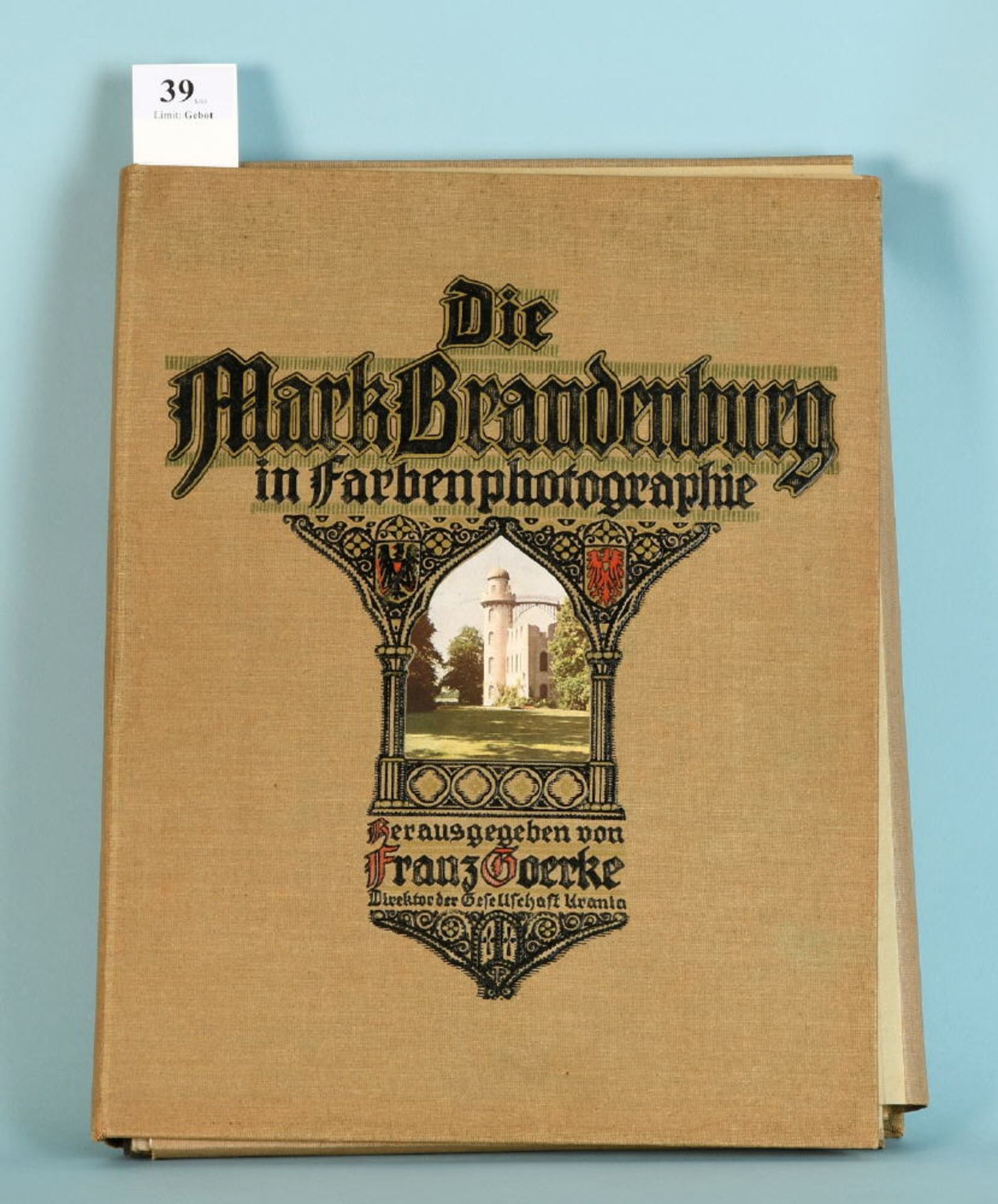 Goerke, Frand "Die Mark Brandenburg in Farbenphotographie"Bildmappe mit 39 (statt 40, Nr. 20