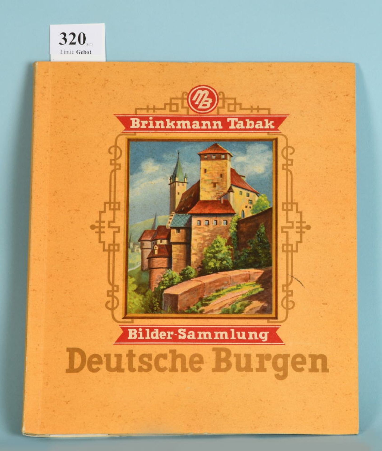 Sammelbilderalbum "Deutsche Burgen"zahlr. Bilder, 23 S., Martin Brinkamm AG, Bremen, o.J., KtE, g.