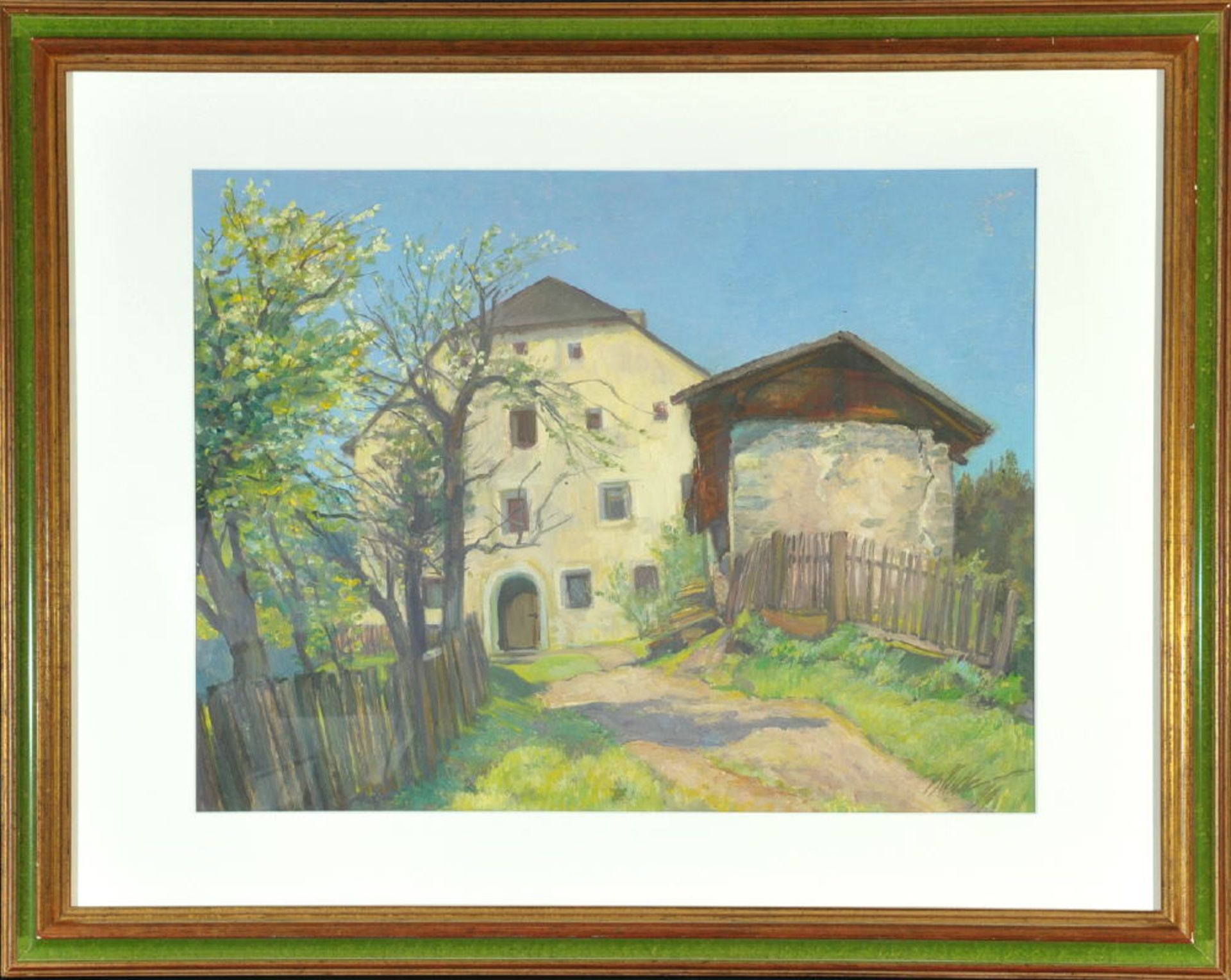 Bürck, Paul, 1878 Straßburg - 1947 MünchenÖl auf leichtem Karton, 40 x 52,5 cm, rücks. betit. "