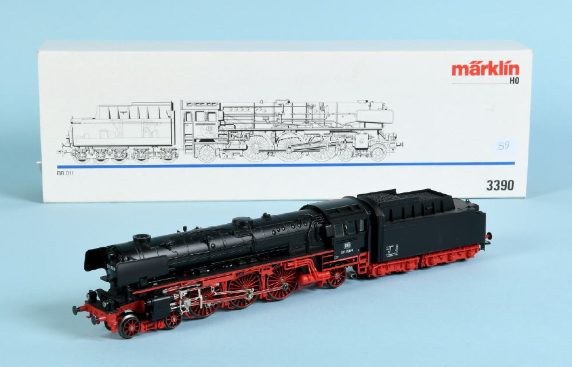 Märklin - Dampflok mit Tender, Nr. 3390