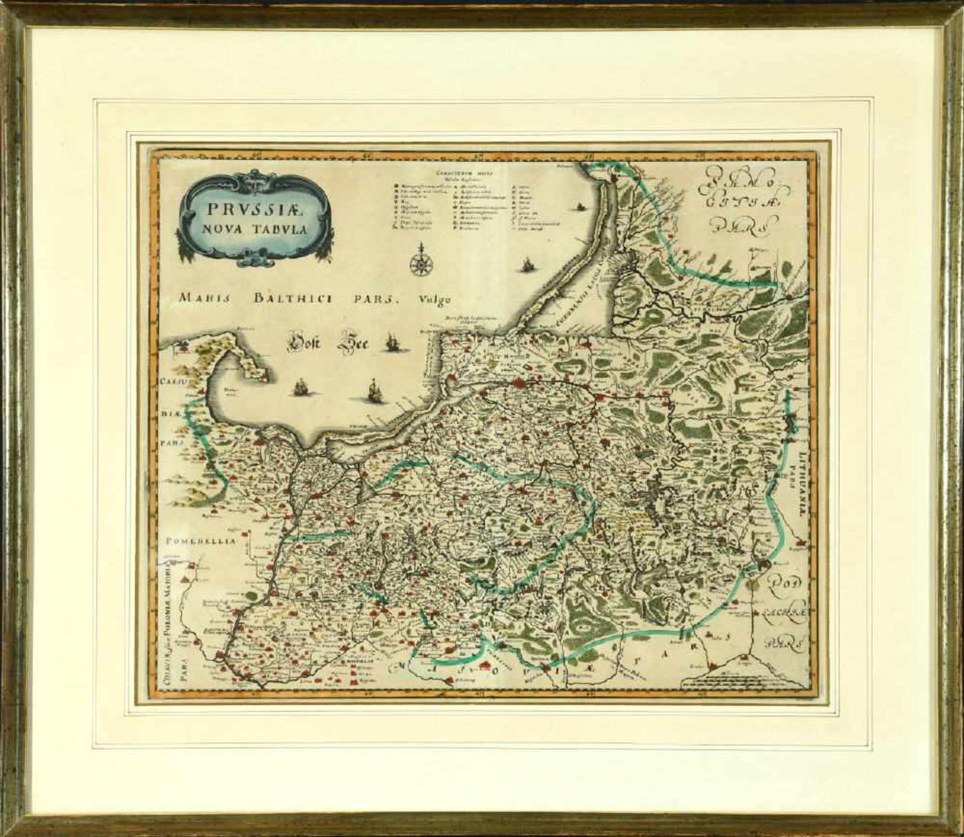 Landkarte "Prussiae nova Tabula (Preussen)"