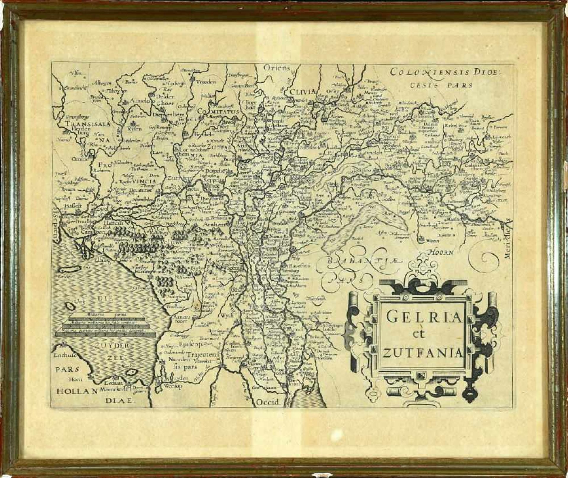 Landkarte "Gelria et Zutfania (Gelderland)"
