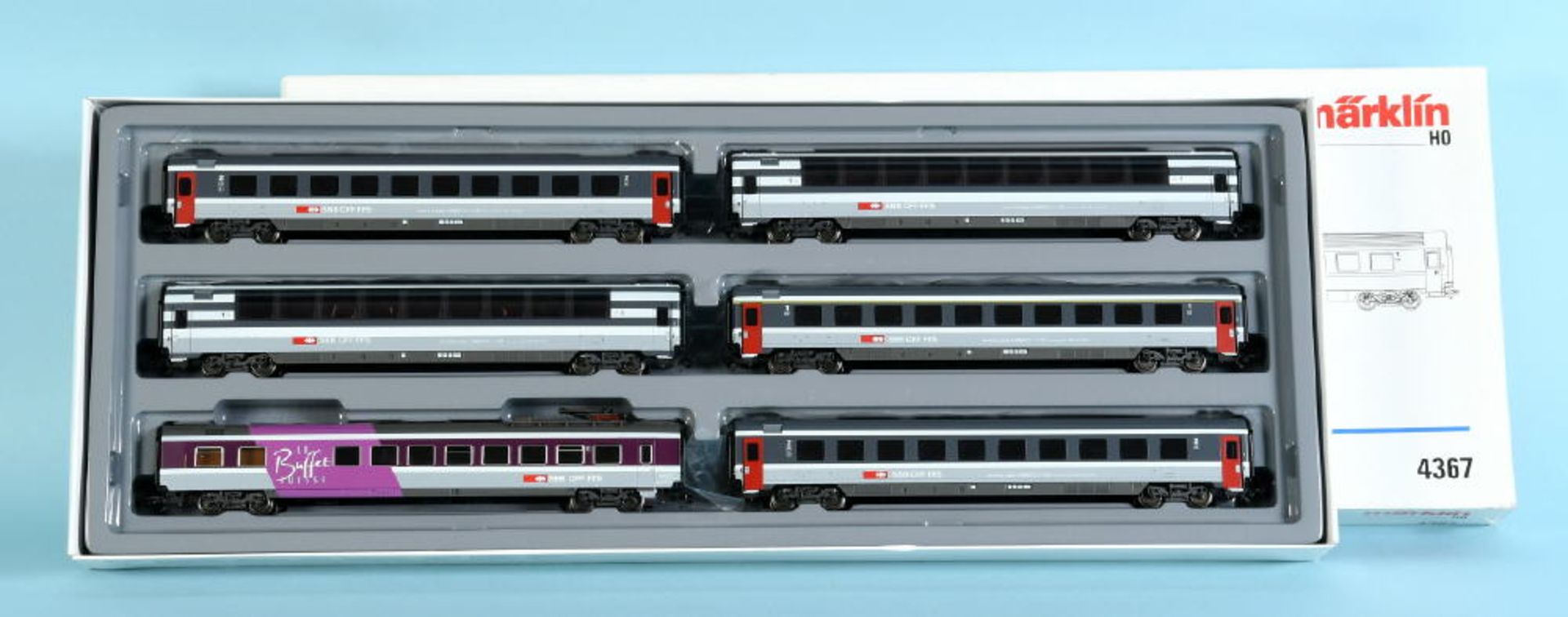 Märklin - Wagenset "EuroCity SBB", Nr. 4367