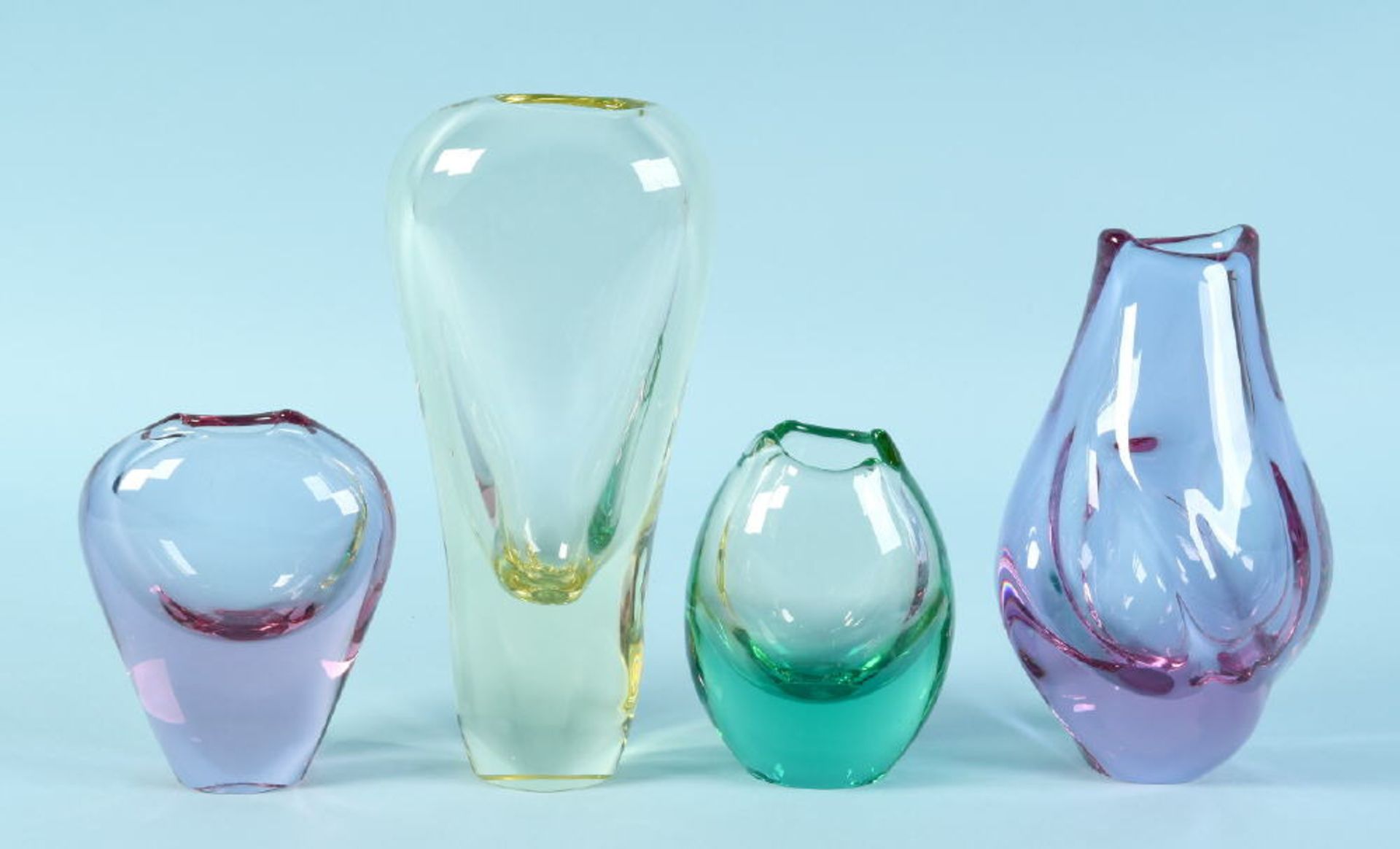 Vasen, 4 Stück "Murano"