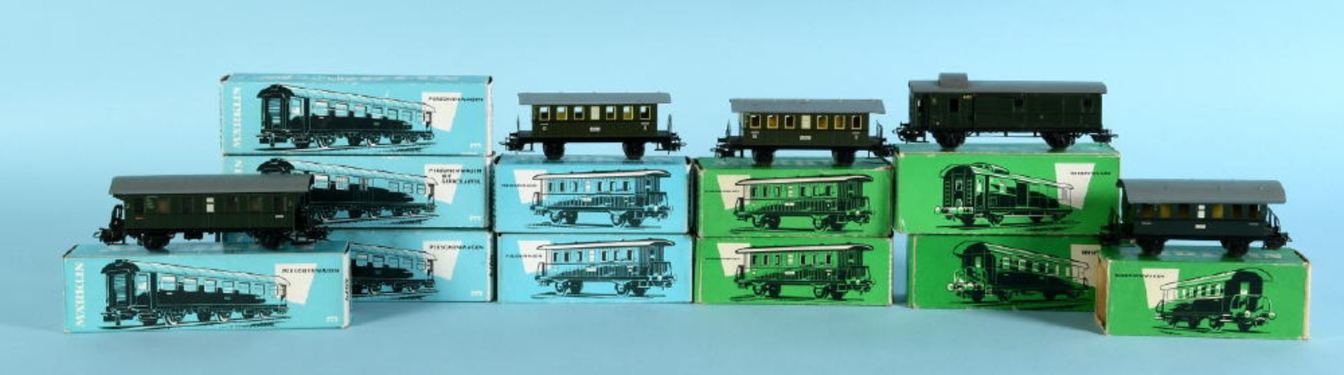 Märklin - Personenwagen, 11 Stück