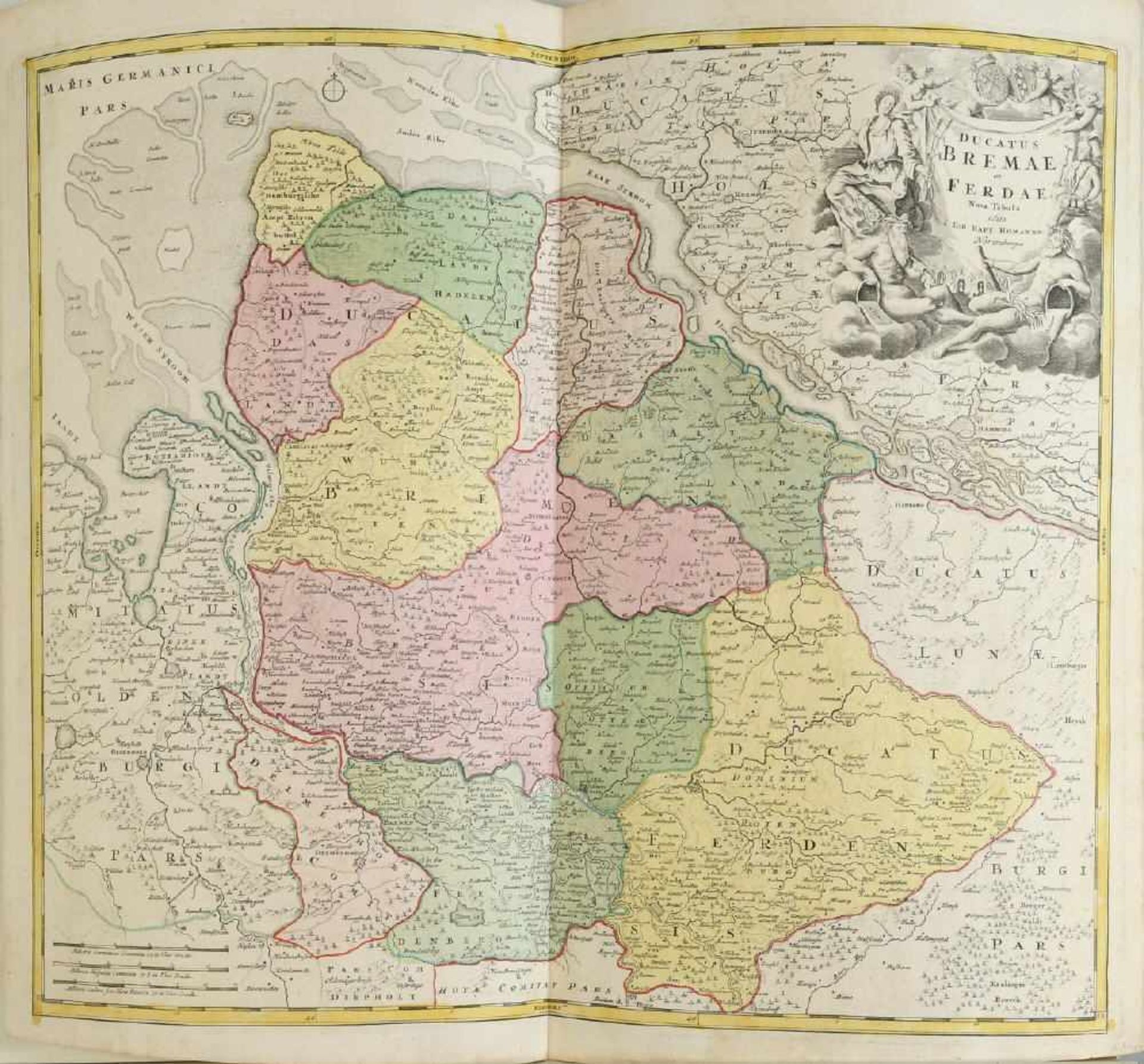 Landkarte "Ducatus Bremae et Ferdae (Bremen)"